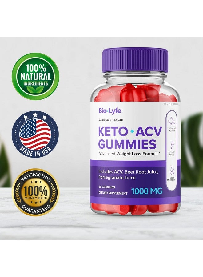IDEAL PERFORMANCE Biolyfe Keto + Gummies,BiolyfeKeto ACV Keto Supplement Gummies - Maximum Strength, Keto+ ACV Gummys, All Natural Support Formula Keto+ACV Advanced Formula, Biolyfe Keto Gummy Reviews (5 Pack) - Image 2