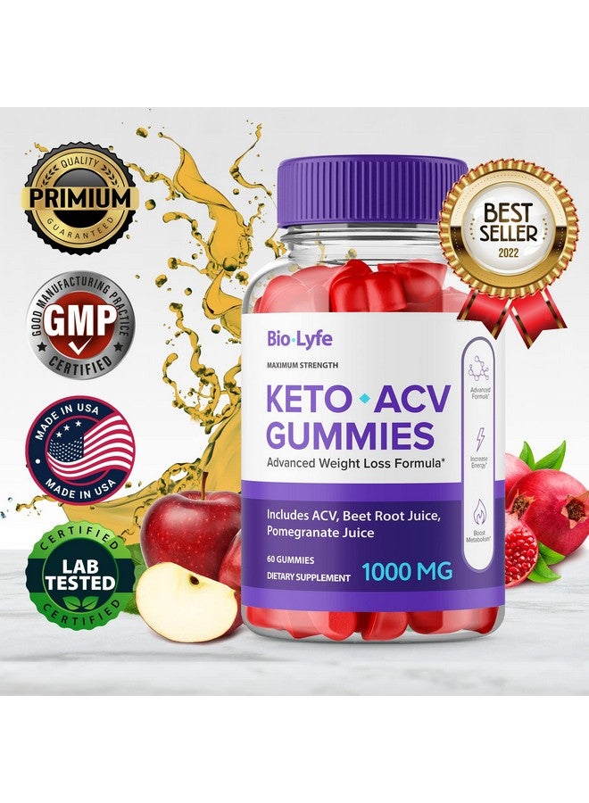 IDEAL PERFORMANCE Biolyfe Keto + Gummies,BiolyfeKeto ACV Keto Supplement Gummies - Maximum Strength, Keto+ ACV Gummys, All Natural Support Formula Keto+ACV Advanced Formula, Biolyfe Keto Gummy Reviews (5 Pack) - Image 3