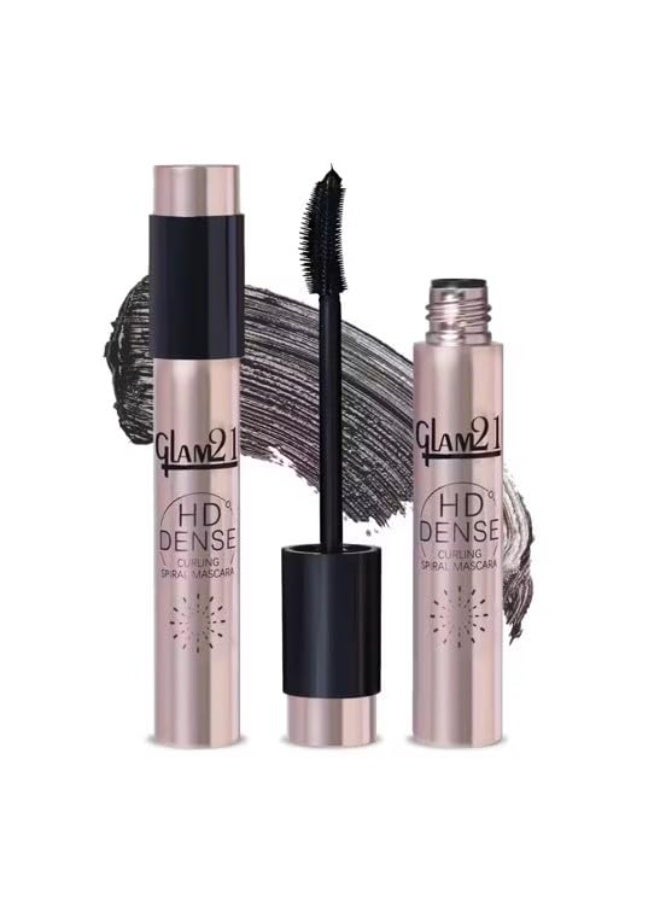 Glam 21HD Dense Mascara, With Petite Brush, Thermal Sensitive Technology, Smudge Proof, Water Proof, Voluminous Eyelashes, 16 Hours Long-wear (Black) | 10ml (Pack Of 3) - Image 4
