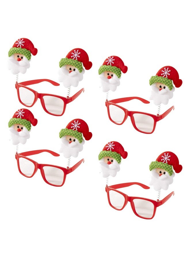 Balloonistics Balloonistics Masti Zone 4 Pcs Christmas Eyeglasses Goggles Merry Christmas Xmas Party Accessories Props Party Favors Adult and Kids Christmas Gift for Kids 