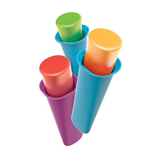 Zoku Summer Pops, 6 Squeezable Silicone Molds with Reusable Spill-resistant Lids and Tray, BPA-free - Image 3