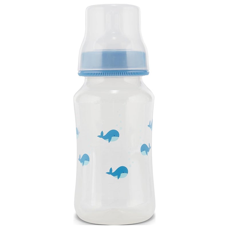 Cudlie Premium 2Pack Baby Bottles  11 Ounce Hourglass Shape Fun Boys and Girls Prints Clear Cover  BPAFree - Image 4