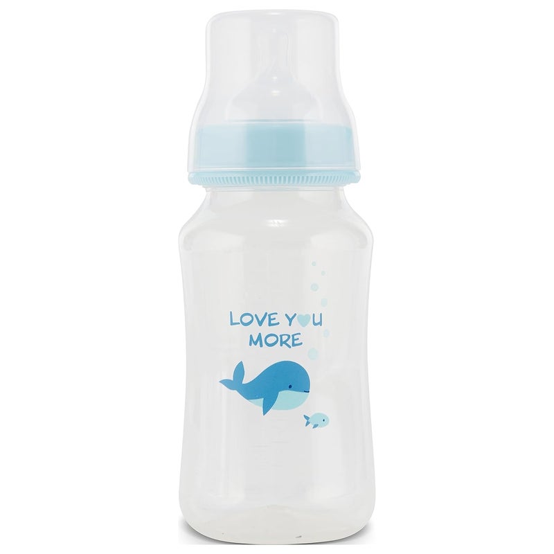 Cudlie Premium 2Pack Baby Bottles  11 Ounce Hourglass Shape Fun Boys and Girls Prints Clear Cover  BPAFree - Image 5