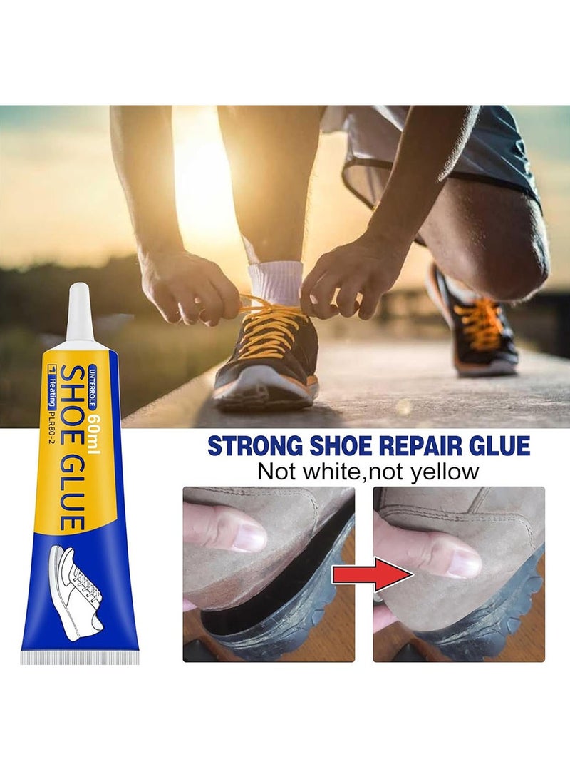 Generic - Shoe Glue Strong, Slow-Drying Transparent Shoe Repair Glue, Waterproof, Non-Hardening Glue for Shoes, Sole And Upper Repair Glue, Shoes Glue for Repairing Shoes, Boots, Leather（60ml） - Image 1