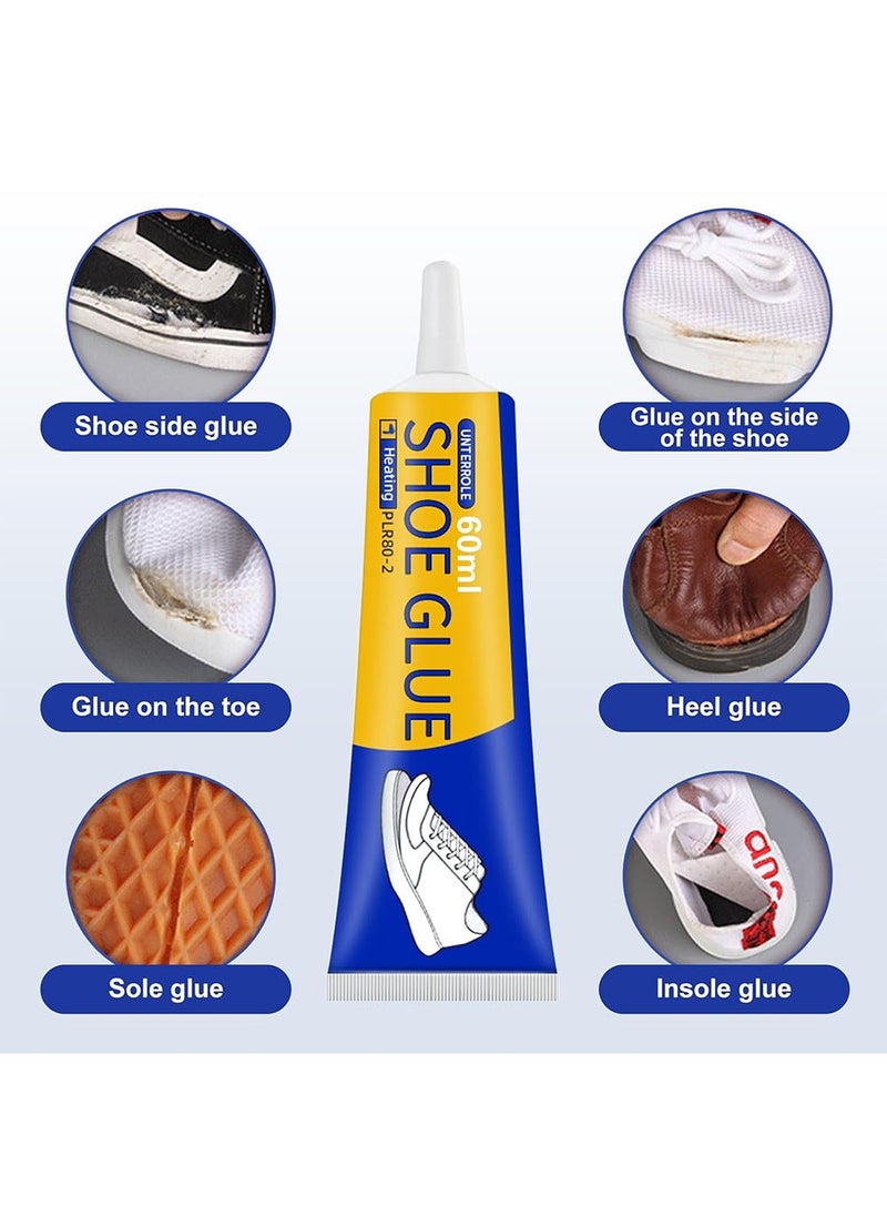 Generic - Shoe Glue Strong, Slow-Drying Transparent Shoe Repair Glue, Waterproof, Non-Hardening Glue for Shoes, Sole And Upper Repair Glue, Shoes Glue for Repairing Shoes, Boots, Leather（60ml） - Image 1