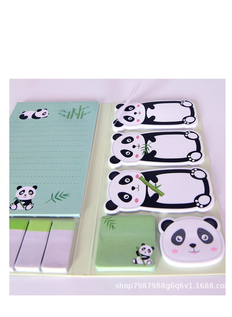 Generic Cute Cartoon Panda Sticky Notes Set - 550 Sheets Self-Stick Memo Pads, Animal Divider Tabs Bundle, Fun Page Markers for School and Office Supplies, Perfect Small Gift! - Image 4