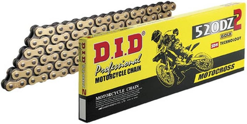 D.I.D. (520DZ-120) Gold 120 Link High Performance DZ2 Series Non-O-Ring Chain with Connecting Link - Image 4