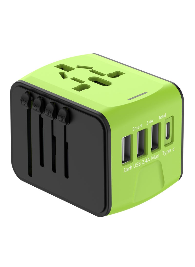 mriya Universal Travel Adapter with Multi-USB and Type-C Port with Overcurrent Protection  - Image 2