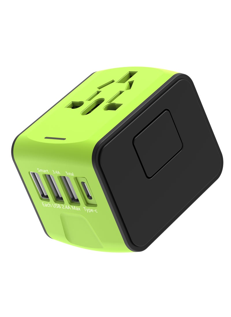 mriya Universal Travel Adapter with Multi-USB and Type-C Port with Overcurrent Protection  - Image 1