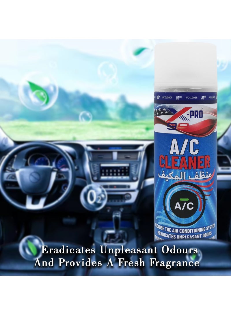 Xpro X99-AC02 Car AC Cleaner Spray 500ML - Eliminates Odors, Kills Bacteria, Removes Molds, and Cleans Car Air Conditioning System air conditioner cleaner - Image 4