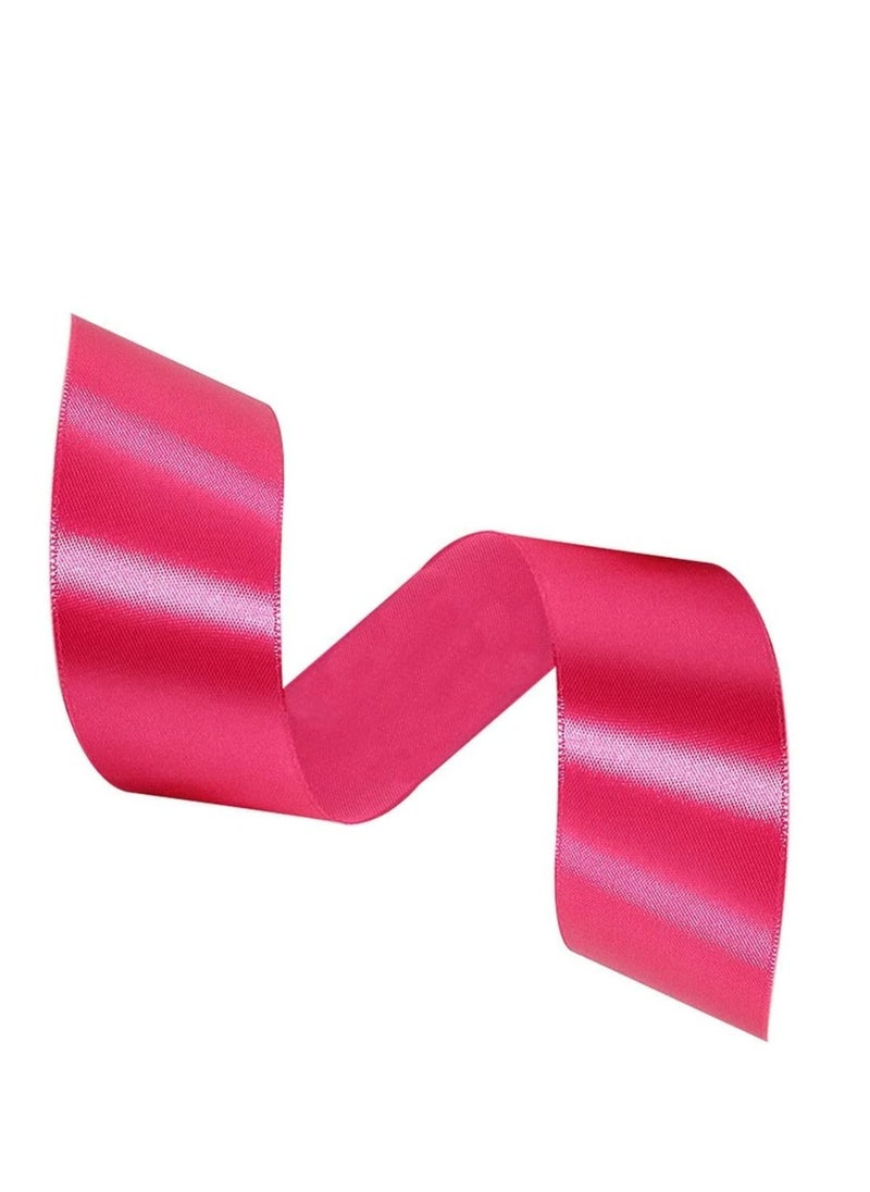 MARKQ Deep Pink Satin Ribbon, 38mm x 25yd Fabric Polyester Ribbon for Gift Wrapping, Party Favors, Wedding Decorations, Bow Making, Bouquets, Sewing Projects & Craft Supplies\  - Image 3