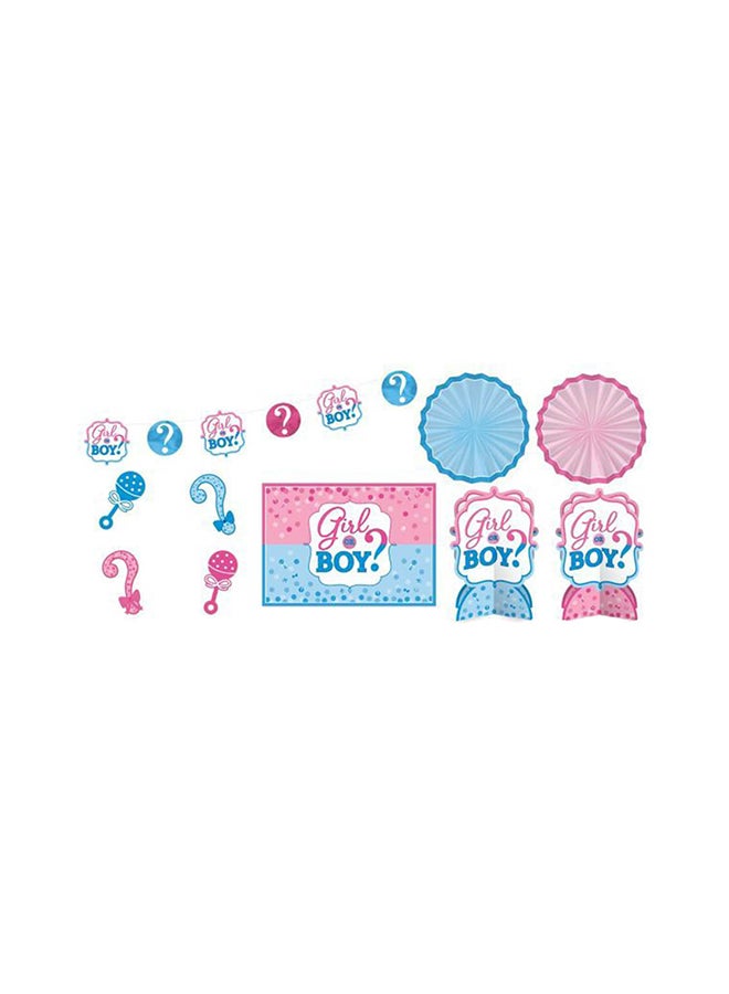 Amscan Baby Shower - Girl Or Boy? Room Decorating Kit
