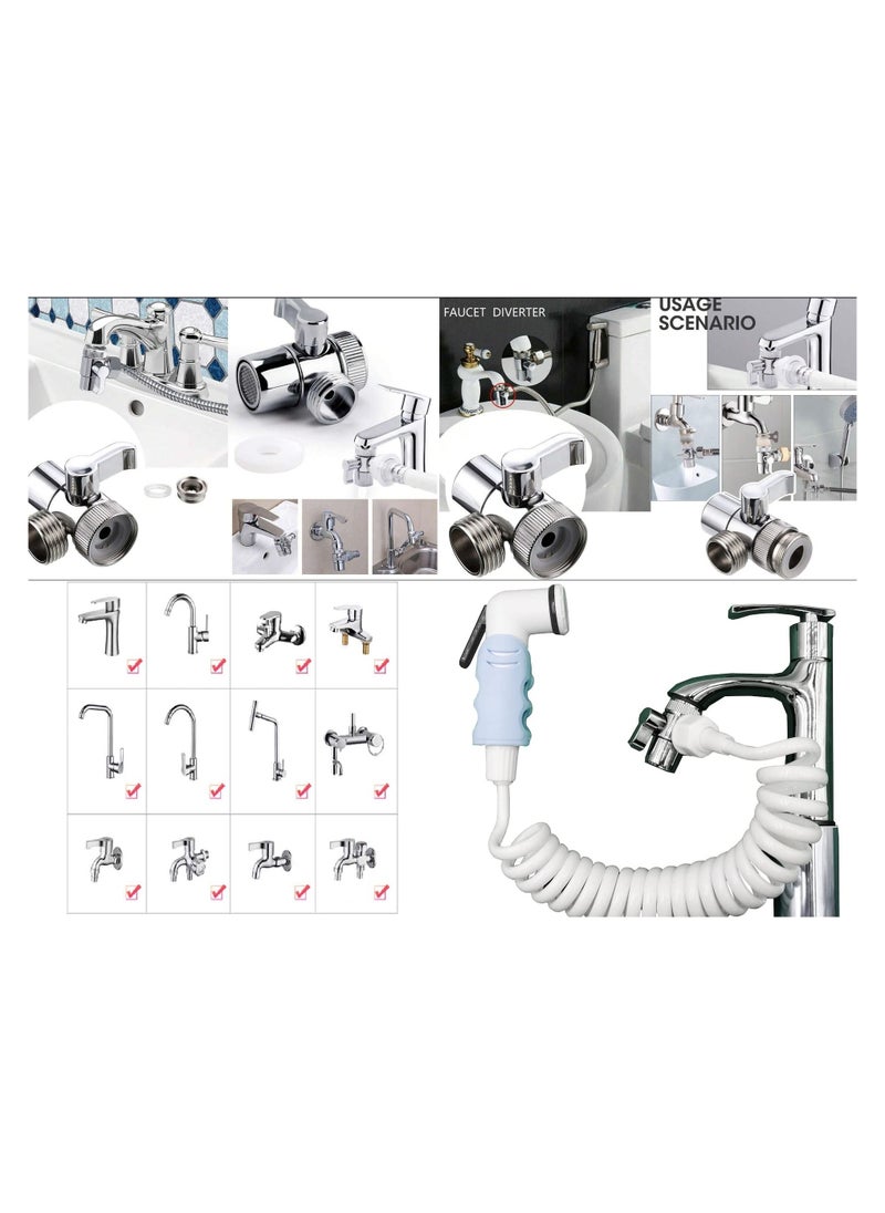 Shams Bathroom bidet with basic hose 1.5 meters + hand spray  - Image 3