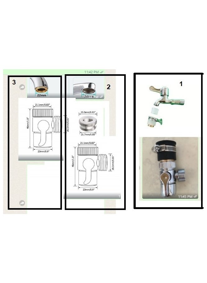 Shams - Bathroom bidet with basic hose 1.5 meters + hand spray - Image 1