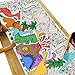 Tiny Expressions Dinosaur Birthday Coloring Poster  Rolled No Creases 30 x 72 Large Coloring Tablecloth for DinosaurThemed Birthday Parties  Dino Party Decorations - Image 4