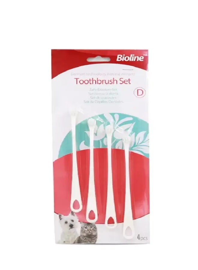 Bioline Toothbrush Set For Cats And Puppy