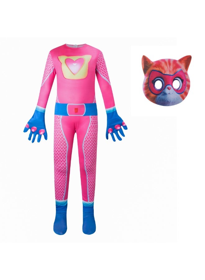 NIBEMINENT One-piece suit, tight-fitting suit, Halloween costume, stage performance costume, super cat - Image 1