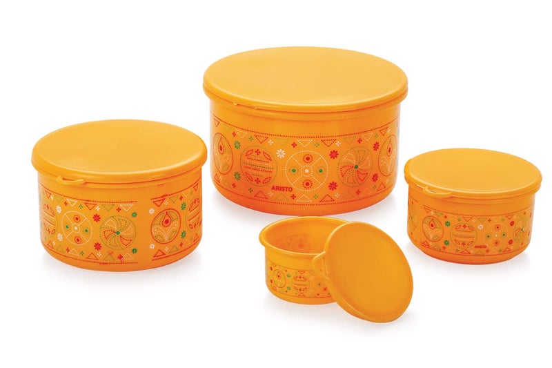 Aristo Glory Plastic Storage Container 3 Pcs Set, Color May Vary - Image 4