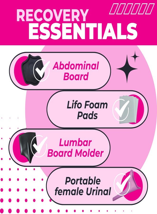 bombshell booty pillow Lipo Recovery Kit: Ab Board, 3 Lipo Foam Pads & Lumbar Molder - Tummy Tuck Surgery Essentials for Faja Colombiana - 360 Post Op Compression Binder & Tabla Abdominal post surgery - Image 2