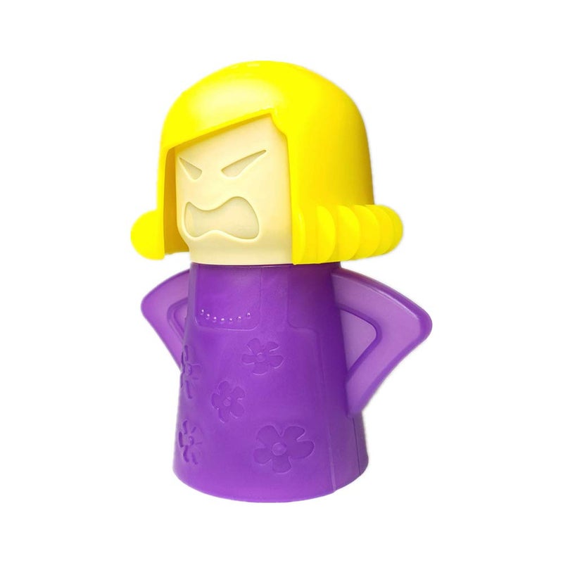 Aivwis Angry Mom Microwave Cleaner, Mad Mama Microwave Steam Cleaner, Just Add Vinegar and Water, Easily Cleans the Crud in Minutes (Purple) - Image 1