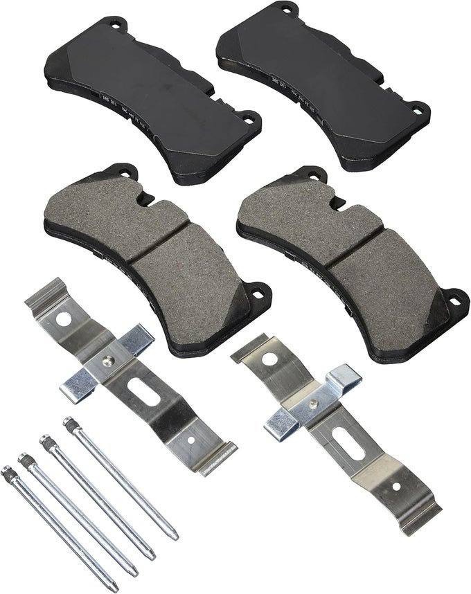 Be1116H Blue Disc Brake Pad Set With Hardware For Mercedes-Benz Clk55, Clk63 And Slk55 Amg - Front