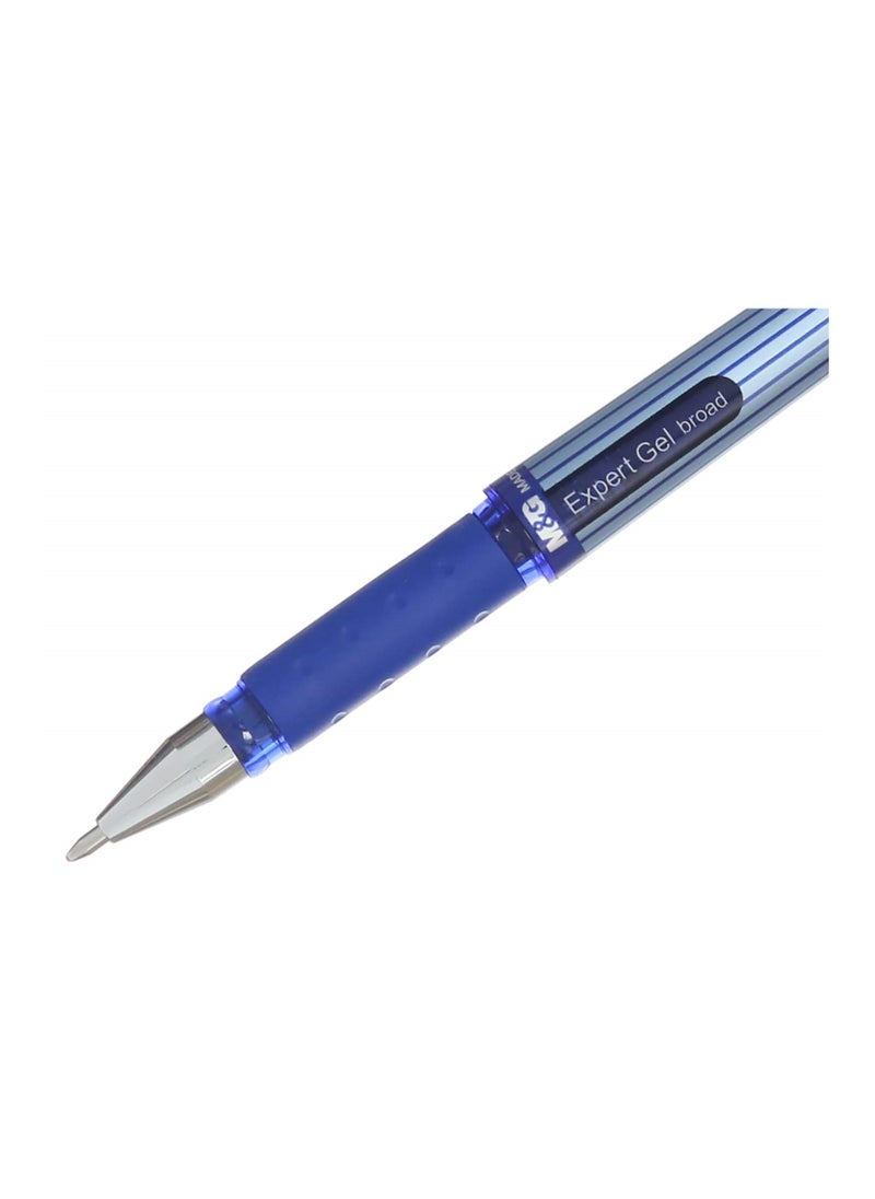 M&G Blue gel pen with striped body -Blue 1.0 mm  - Image 2