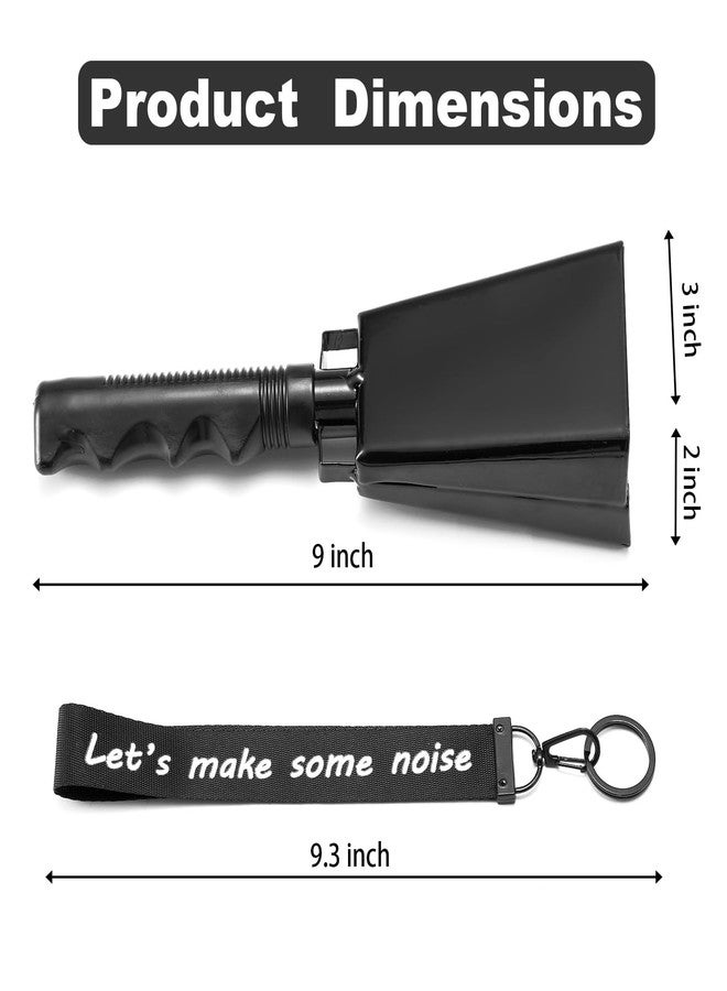 CHMI Cow Bells with Wrist Strap - Cowbell with Handle 2pcs, Customizable Cowbells for Sporting Events, for Football Games,Party, Concert, Graduations - Image 4