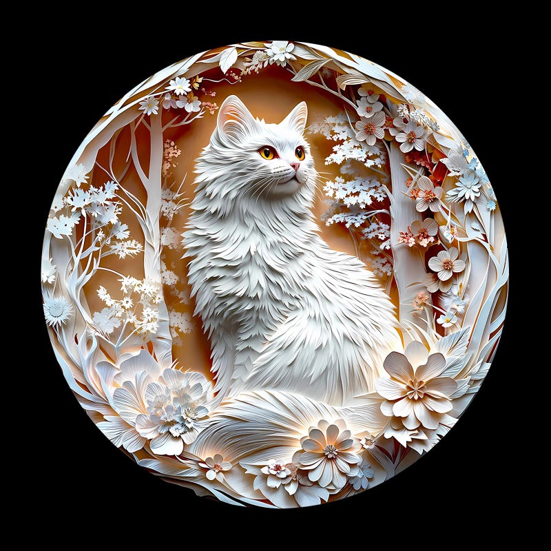 Masseruon 1000 Piece Puzzle for Adults 266 266in Cat Puzzle for Adults 1000 Pieces Flat Puzzles with 3D Visual Effect When Completed Adult Puzzles Games - Image 3