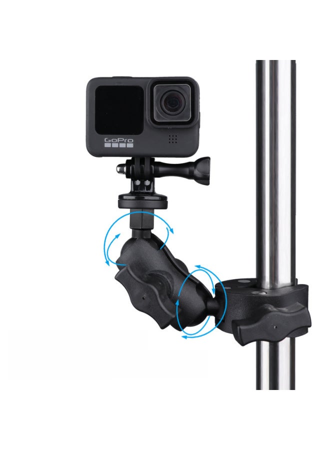 Generic Electric Car Mobile Phone Sports Camera Handlebar Bracket Motorcycle Riding Navigation Bracket Universal Clip Selfie Live Clip-Color:Standard Edition + Integrated Cold Shoe Clip  - Image 4