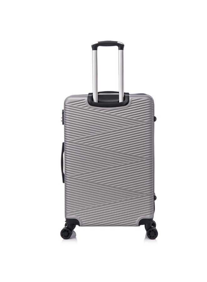 TUCCI 3-Piece Avenza Hardside Luggage Trolley Set Grey 76 x 29.5 x 48 cm T0805-G - Image 3