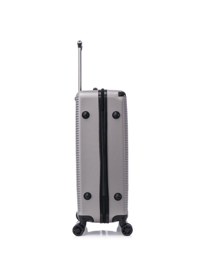 TUCCI 3-Piece Avenza Hardside Luggage Trolley Set Grey 76 x 29.5 x 48 cm T0805-G - Image 5