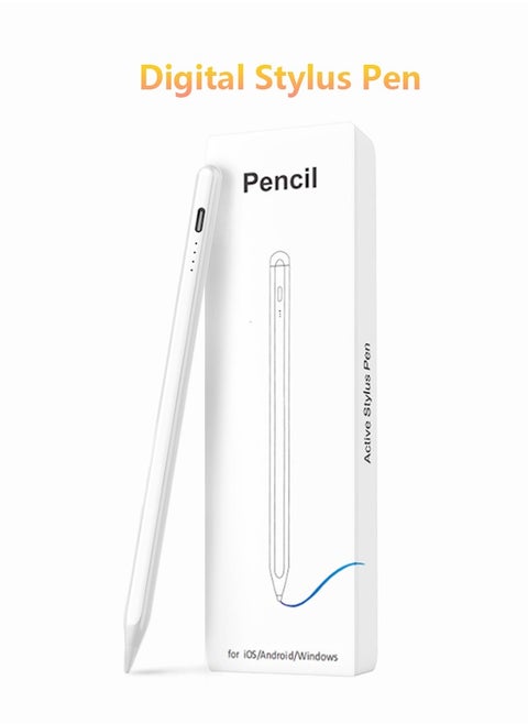 Capacitive Stylus Pen Compatible with iPad (2018-2022), Android and Windows, Magnetic Adsorption for iPad (10/9/8/7/6th), iPad Pro (11/12.9in), iPad Mini (6/5th), iPad Air(5/4/3rd Gen)