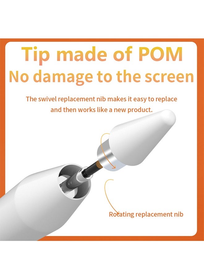 Generic - Capacitive Stylus Pen Compatible with iPad (2018-2022), Android and Windows, Magnetic Adsorption for iPad (10/9/8/7/6th), iPad Pro (11/12.9in), iPad Mini (6/5th), iPad Air(5/4/3rd Gen) - Image 1