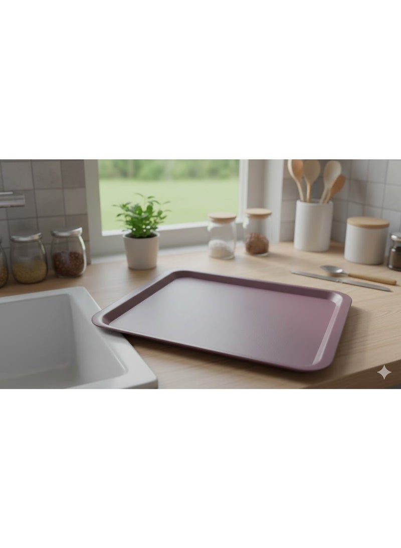 favilla 2-Piece Serving Tray Set - Different Sizes - For easy serving of food and drinks. Stain and scratch resistant, easy to clean, lightweight, suitable for everyday indoor and outdoor use. Ergonomic design for carrying and use with trolleys. - Image 5
