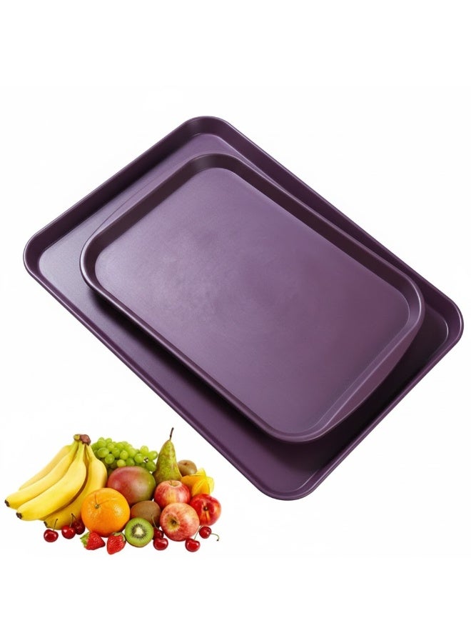 favilla 2-Piece Serving Tray Set - Different Sizes - For easy serving of food and drinks. Stain and scratch resistant, easy to clean, lightweight, suitable for everyday indoor and outdoor use. Ergonomic design for carrying and use with trolleys. - Image 3