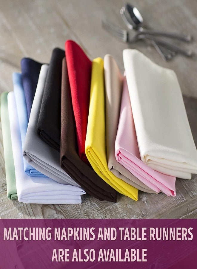 LA Linen Polyester Poplin Washable Rectangular Tablecloth, Stain and Wrinkle Resistant Table Cover 60x102, Fabric Table Cloth for Dinning, Kitchen, Party, Holiday 60 by 102-Inch, Royal Blue - Image 4