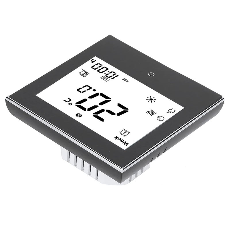 Programmable Thermostat Gas Boiler Touchscreen Lcd Display White Precise Temperature Control Low Energy Consumption Safety Features Smart Home Heating System - Image 3