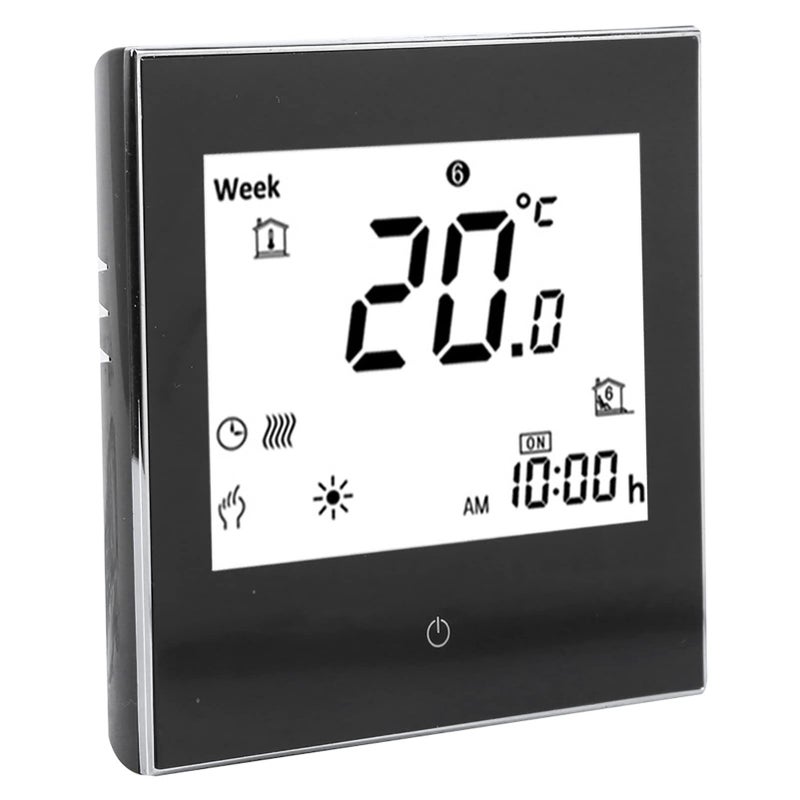 Programmable Thermostat Gas Boiler Touchscreen Lcd Display White Precise Temperature Control Low Energy Consumption Safety Features Smart Home Heating System - Image 5