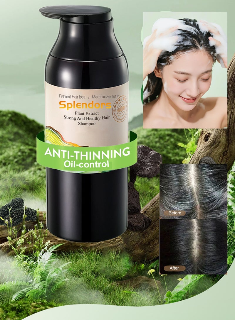 500ml Against Dandruff Nourishing Shampoo Oil Control Shampoo Stop Itchiness Shampoo Easy To Clean Strengthen Hair Against Hair-loss Shampoo For All Hair Types For Men Women Adult - Image 2