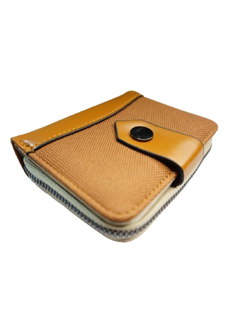 Generic - BROWN WOMEN WALLET WITH CLIP AND ZIPPER - Image 1