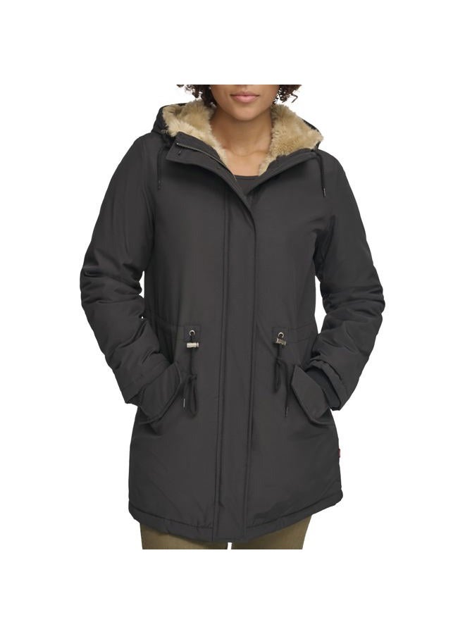 Small Size Tablets Levi's Women's Faux Lined Hooded Parka Jacket (Standard and Plus Size ...