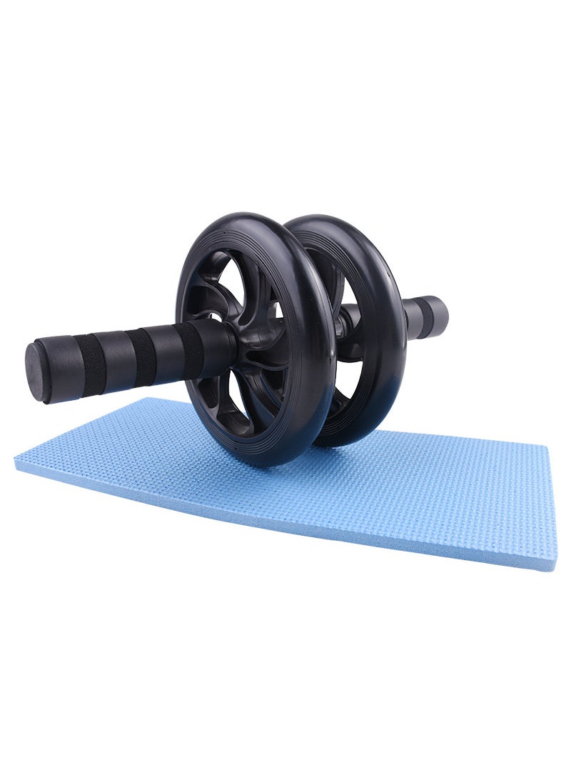 Generic Portable AB Roller Wheel Trainer For Men Women Home Use Small Size Silent Abdominal Slimming Waist Shaping Wheel Duo Jian abdominal wheel 16 inch double wheel: Black 