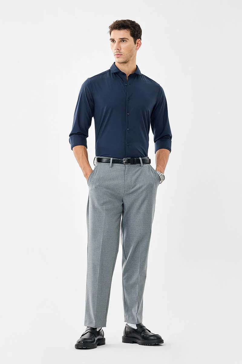 سنيتش Regular Fit Stretch Checks Trousers