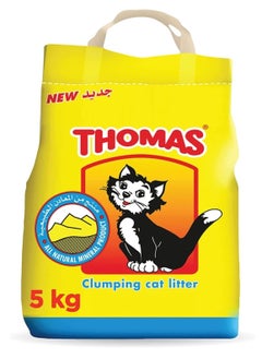 Thomas Natural Mineral Cat Litter This clumping and highly absorbent cat litter will ensure your cat returns to its own litter box in the comfort of a 5kg bag.