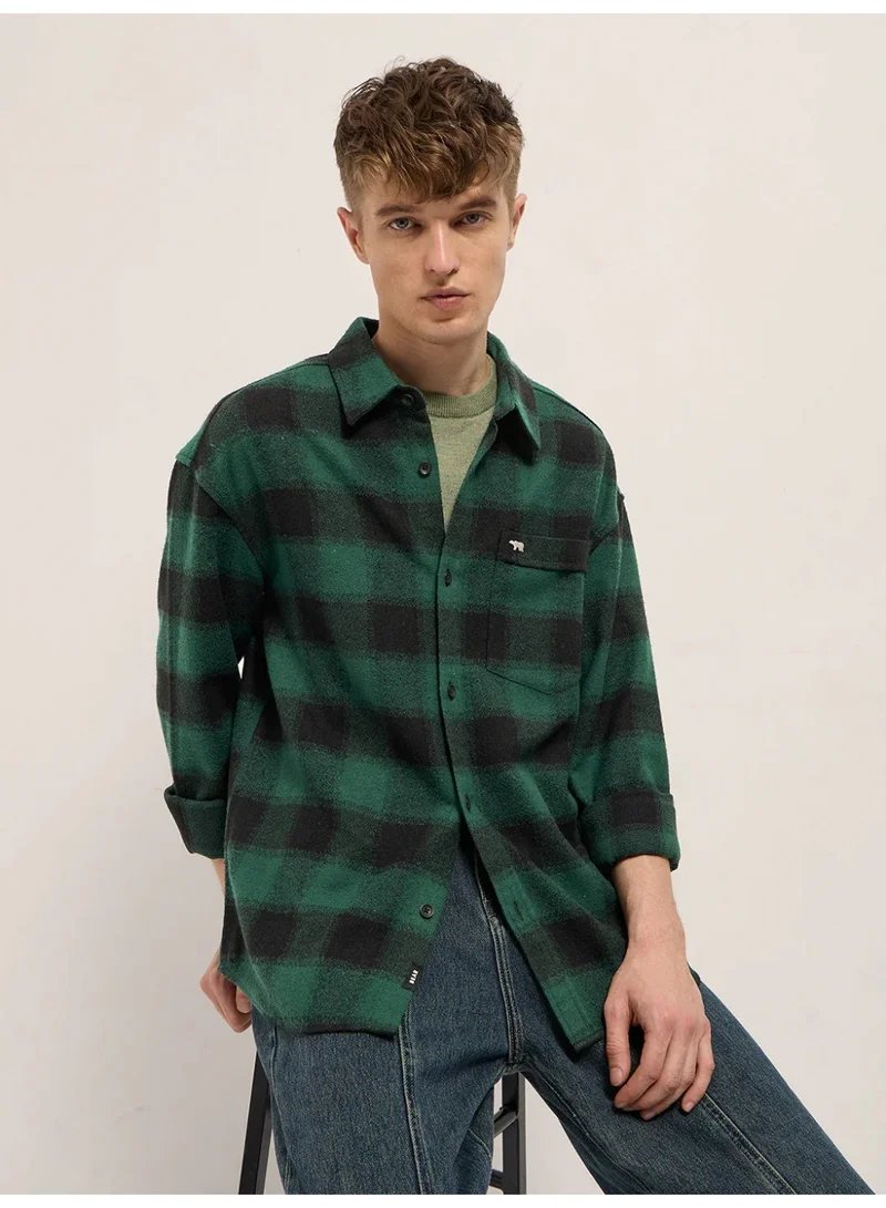 THE BEAR HOUSE  Men’s Trendy Shacket for All Seasons | Casual Overshirt Jacket for Men | Versatile Outerwear Layer for Office, Streetwear & Travel | Modern Smart Look for Everyday Outfits for Men | Best Price UAE