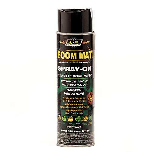 Design Engineering 050220 Boom Mat Spray-on Sound Deadening to Reduce Unwanted Road Noise and Vibration, 6 Pack - Image 1