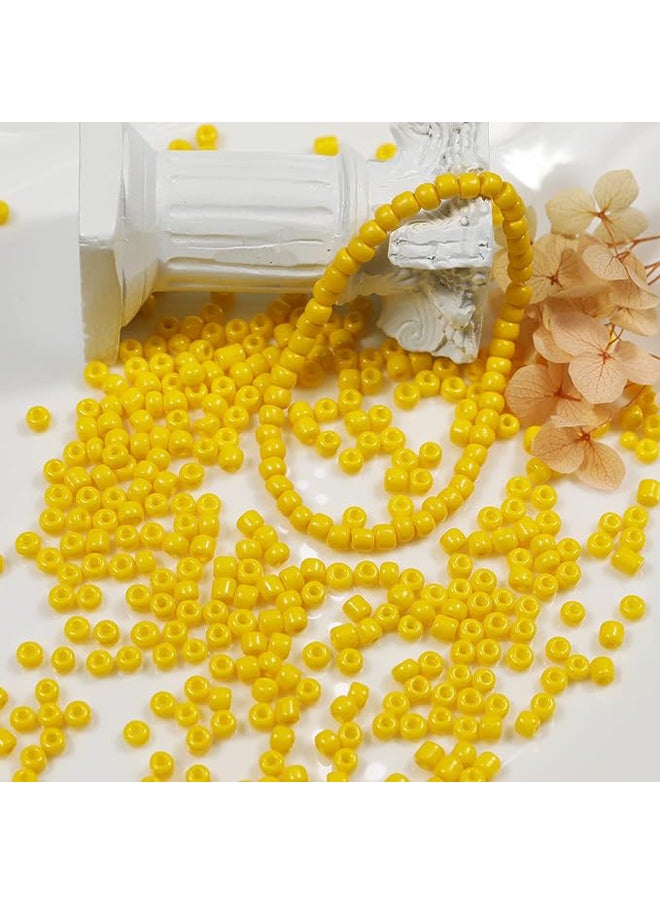 Generic Yellow Round Size Uniform Seed Beads 10000pcs/110 Grams in Box  - Image 2