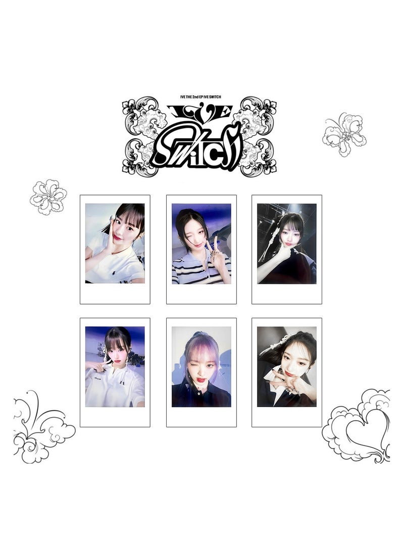 NIBEMINENT 6 Pcs Kpop IVE - IVE SWITCH Lomo Cards Card For Fans Collection Gifts