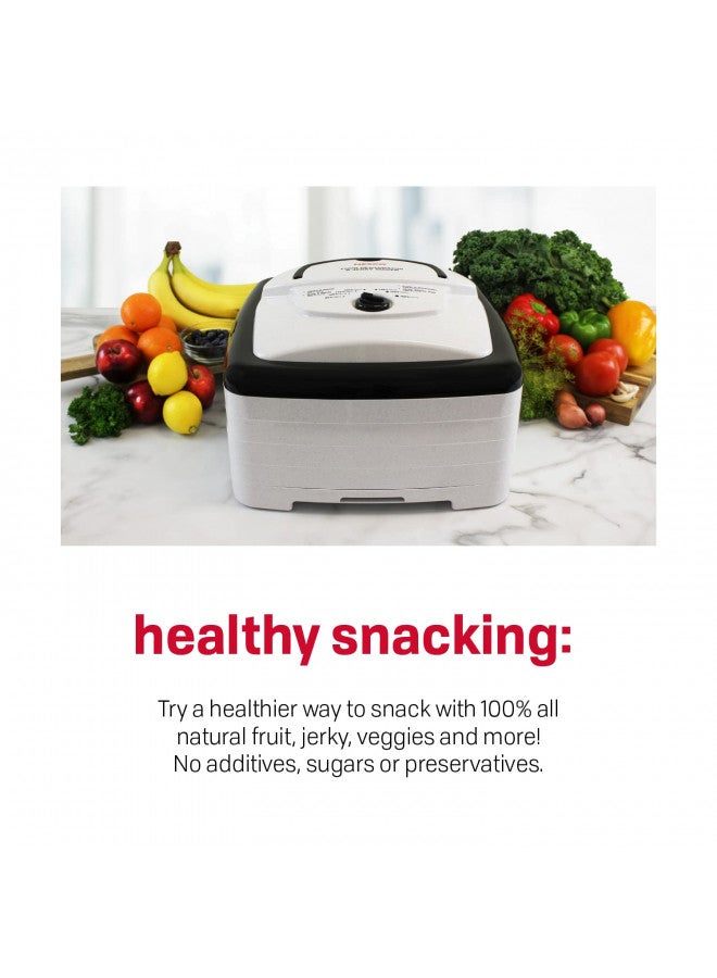 NESCO FD-80A Square Shaped Food Dehydrator, For Snacks, Fruit, Beef Jerky, White - Image 5