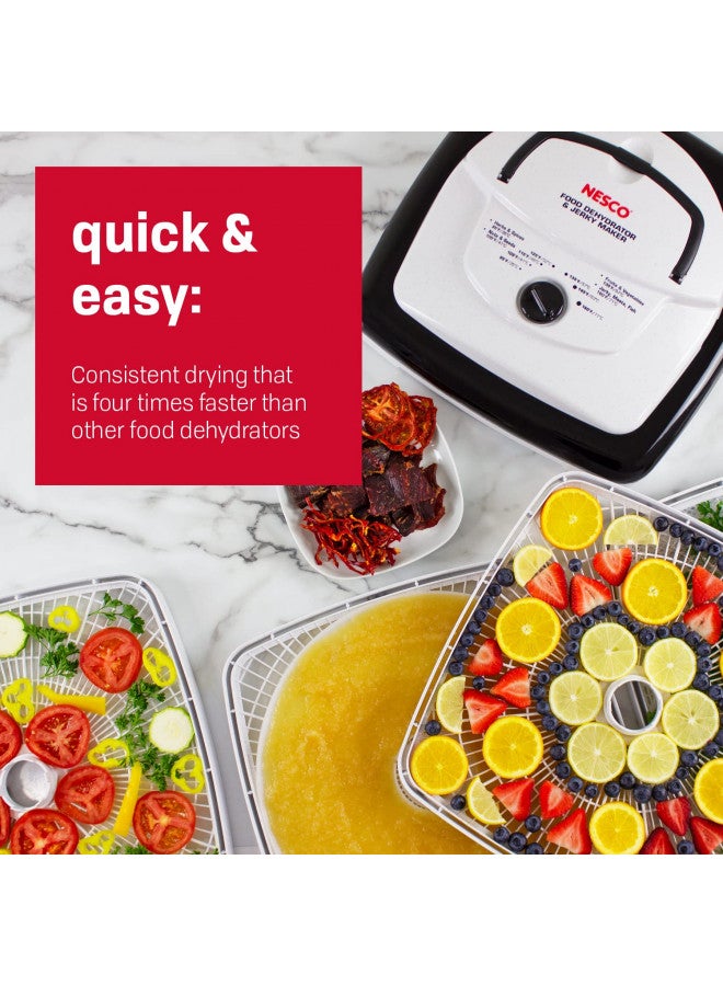 NESCO FD-80A Square Shaped Food Dehydrator, For Snacks, Fruit, Beef Jerky, White - Image 2